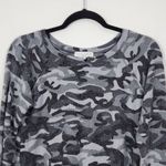 Michael Stars Gray Camo Knit Top Size Small Camouflage Long-sleeve Soft Knit Top Photo 1