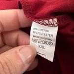 Boutique Womens Shirt Top Dolman Sleeve Pullover Hi Low Slouch Fit Red XXL Photo 6