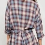 Free People , before I let go Romper Plaid Shirt, Oversized Size Small Photo 11
