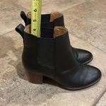 J. Crew Rory Black Leather Heeled Ankle Boots Womens Size 7.5 AR846 Photo 4