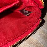 Coach Corner Zip Burgandy Wristlet Horse And Carriage Print Wallet Gold Accents Photo 11