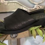 Rockport Black Leather The Walking Sandal Slides Womens 7W Size 7 Photo 2