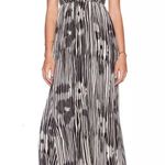 Alice + Olivia Silk Lexa Black White Abstract Maxi Dress Size 6 Photo 1
