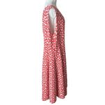 Haani Red/White Novelty Print Sleeveless Long Dress Red Size 3X Photo 3