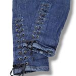 Jeans Size 25 /0 W27"xL31" Gap 1969 Legging Jean Lace Up At Ankle Blue Denim Pants Photo 5