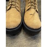 Allegra K  Lace Up Zipper Platform Combat Boots Khaki Size 7 MSRP $80‎ Photo 3