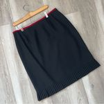 Kasper Vintage Tailored Skirt knee length pencil womens Black (size 14 petite) 90s work Photo 0