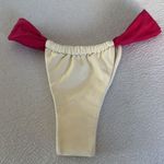 MONTCE Sandra Bikini Bottom in Cream & Raspberry, SMALL, BRAND NEW, $92 Pink Photo 4