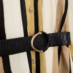 ZARA printed dress shirt midi with belt Photo 4