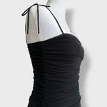 Aritzia  Sunday Best Caruso Black Mini Dress Women’s Small Ruched Bodycon Stretch Photo 5