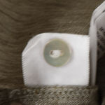 Jones New York Linen Tunic Top Long Sleeve Womens Vacation Popover Olive Green Button Size S Photo 4