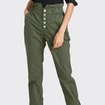 Veronica Beard  Tedi Tapered High Rise Pants Joggers Army Green Size 29/8 Photo 0