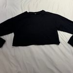 Alo Yoga Distressed Cropped Sweatshirt Photo 1