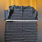 Garnet Hill Nautical  Cotton Dress Size 18, in black and white, NWOT Photo 2