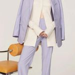 Another Tomorrow Lilac Purple Merino Wool Straight Leg Classic Trouser Pants 10 Photo 0