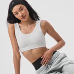 Alo Yoga ALO Wellness Ribbed Bra White XS Photo 0