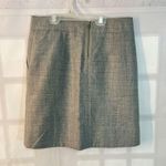 Anthropologie Elevenses  Gray Heathered Pleated Wool Mini Skirt Size 0 Photo 2