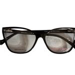 Betsey Johnson NWT Betsy Johnson Allure Black & White Stiped Cat Eye Women’s Frames EyeGlasses Photo 1