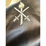 Opening Ceremony Satin Reversible Bomber Jacket Black Ivory Embroidered Logo XL Photo 2