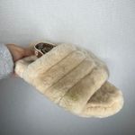 UGG  Fluff Yeah Size 6 Slide Slippers Tan Beige Women's Slides Comfort Sandals Photo 1
