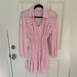 Maje  Rubin Smocked Blouson Dress Size Small (1) Photo 2