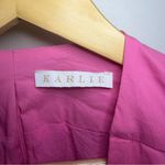 Karlie  Poplin Knot Cut-Out Maxi Dress. Size: Large. Color: Hot Pink. Photo 8