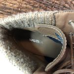 Nautica Taupe Korce Lace-Up Wedge Ankle Boots Photo 11