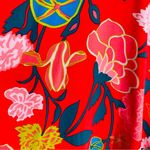 J.Crew vibrant red floral faux wrap top mini dress. Size 2 Photo 1