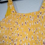 Free People French Femme Yellow Mini Floral Sundress Size Small Photo 4
