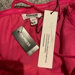 EXPRESS Limited Edition Linen-Blend One Shoulder Ruched Asymmetrical Min… Photo 2