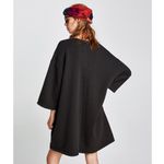 ZARA  • Oversized Shift Dress grey sweatshirt terry knit boxy cozy tent Photo 10