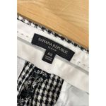Banana Republic ‎ Black/White Pants Womens 6S Black White Gingham Plaid Sloan Photo 4