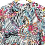 Desigual  Multicolored Print Button Down Blouse Top Size Small Photo 1