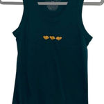 Fifth Sun  Green Floral Tank Top - Women's Large Photo 0