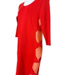 Gabrielle Union Knit Side Knot Dress‎ size XXL Red Photo 3