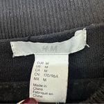 H&M  Long Sleeve Pullover Stretch Sweater Womens Medium Black Photo 2