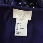 H&M Blue Sequin Open Front Cardigan Size 6. Photo 5