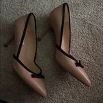 LK Bennett Beige Heels with Black Bow Tan Size 6.5 Photo 2