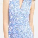 Mahi Gold Schooner Dress Spring Fling Floral Print Blue Pink Women's Size XS Photo 1