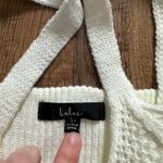LULU’S Stay Beautiful Ivory Loose Knit Cropped Sweater Tank Top White Size XS Photo 3