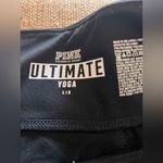 PINK - Victoria's Secret PINK Victoria Secret Ultimate YOGA Black Pant LG beaded full length high waist Photo 5