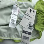 Sundazed Solid Mermaid Bikini Bottoms Ruffle Ruched Grasshopper Green XS Photo 3