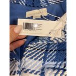 Outerknown NWT Women's  Coat Medium Cloud Weave Button Blanket Shirt Blue Shacket Photo 7