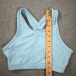 Buff Bunny Collection Cutout Crossover Back Sports Bra Women's X-Small Blue Gym Photo 4
