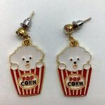 NEW fashion dog in popcorn container earrings Red Photo 0