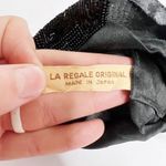 La Regale Vintage 50’s  Original Black Beaded Flower Clutch Purse Photo 4