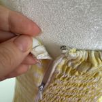 Faithfull the Brand NWT Linen Rodeo Dress Sz 6 Gingham Kivotos Yellow Tie Front Photo 4