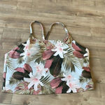 Old Navy 4/$25  Light Support PowerSoft Longline Sport Bra Tropical Print Sz 3X Photo 3