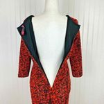 Plenty by Tracy Reese Glam Goth Dress Womens 2 Jacquard Knit Halloween Spooky Orange Photo 6