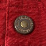 Ralph Lauren Lauren  Women’s Size 14 Red Cotton Twill Trousers Pants Photo 4